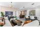 Spacious living area with a large sectional sofa and city views at 145 2Nd S Ave # 523, St Petersburg, FL 33701