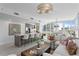Open concept living and kitchen area with modern decor and city views at 145 2Nd S Ave # 523, St Petersburg, FL 33701