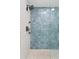 Large walk-in shower with subway tile and hexagon floor tile at 145 2Nd S Ave # 523, St Petersburg, FL 33701