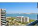 Expansive ocean view from the property, showcasing waterfront building and the coastline at 1540 Gulf Blvd # 1705, Clearwater, FL 33767
