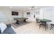 Fun game room with pool table, large TV, and seating area at 1613 Druid E Rd, Clearwater, FL 33756