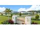 Community entrance sign for The Townhomes at River Landing at 2073 Hallier Cv, Wesley Chapel, FL 33543