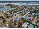 Aerial view showcasing the house's waterfront neighborhood location at 311 15Th Ave, Indian Rocks Beach, FL 33785