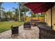 Spacious backyard with hot tub and grassy area at 311 15Th Ave, Indian Rocks Beach, FL 33785