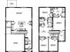 Two-story home floor plan, featuring four bedrooms, loft, and two-car garage at 33166 Osprey Peak Way, San Antonio, FL 33576