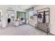 Bright home office features built-in desk and bench at 33166 Osprey Peak Way, San Antonio, FL 33576