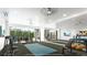 Bright and airy gym with modern equipment, mirrored wall, and lots of natural light at 411 E Shore Dr # 310, Clearwater Beach, FL 33767