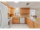 Modern kitchen with granite counters and wood cabinets at 5152 Victoria Ln, Holiday, FL 34690