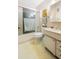 Cozy bathroom featuring a shower-tub combination, toilet, and a classic vanity sink at 5603 80Th N St # 512, St Petersburg, FL 33709