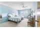 This bedroom features twin beds, a window with a view at 5603 80Th N St # 512, St Petersburg, FL 33709