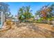 Large, open backyard showing the space between the home and the property line at 10261 Horizon Dr, Spring Hill, FL 34608