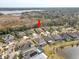 Aerial view of the home's location near a lake at 1045 Tracey Ann Loop, Seffner, FL 33584