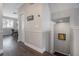 Hallway featuring hardwood floors and neutral color scheme at 1442 Harbour Walk Rd, Tampa, FL 33602