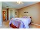 Bedroom with carpeted floors and a closet located near a doorway at 2559 Stony Brook Ln, Clearwater, FL 33761