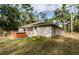 Exterior view of home with hot tub and lush greenery at 26890 Hiawatha Blvd, Brooksville, FL 34601