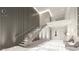 Modern interior design with a striking staircase, elegant lighting, and sleek marble flooring at 411 E Shore Dr # 314, Clearwater Beach, FL 33767