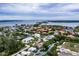 Expansive aerial view of a waterfront community, showcasing residential homes and serene waterways at 4212 126Th W St # 401, Cortez, FL 34215