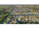 Aerial view highlighting canal-front property at 4643 Bay Crest Dr, Tampa, FL 33615