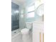 Modern bathroom, featuring a walk-in shower and white vanity at 4643 Bay Crest Dr, Tampa, FL 33615