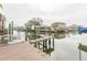 Private wooden dock with boat lift at 4643 Bay Crest Dr, Tampa, FL 33615