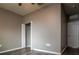 Bedroom with a closet and gray walls at 7304 63Rd E Ct, Palmetto, FL 34221