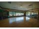 Bright fitness room with hardwood floors, exercise balls, fans and large windows with an outdoor view at 11309 Callisia Dr, Odessa, FL 33556