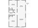 Floor plan of a small apartment with two bedrooms, kitchen and living room at 1402 N Gordon St, Plant City, FL 33563