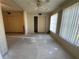 Spacious living area with multiple access points and generous storage options, awaiting transformation at 2100 World Parkway Blvd # 56, Clearwater, FL 33763