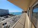 Condo balcony offering stunning water views and overlooking the pool at 6075 Shore S Blvd # 605, Gulfport, FL 33707