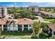 An elevated view of the condos and landscaping, revealing a well maintained property at 6268 Palma Del Mar S Blvd # 101, St Petersburg, FL 33715