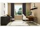 Well-lit home office features a modern desk, chair, and stylish decor at 6841 E 115Th St, Palmetto, FL 34221