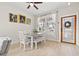 Cozy dining area with a modern table and bench, perfect for intimate meals and gatherings at 1211 E Giddens Ave, Tampa, FL 33603