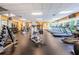 Workout room with treadmills, elliptical machines, weights, and mirrors at 12141 Arron Ter, Trinity, FL 34655