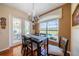 Dining room with a view of the backyard pool at 1509 Ventana Dr, Sun City Center, FL 33573