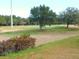 Golf course view, with a large tree in foreground and golfers on green in the background at 37027 Lakota Ct, Zephyrhills, FL 33542