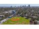 Aerial view of property highlights proximity to downtown, water, and a baseball field at 468 11Th N Ave, St Petersburg, FL 33701