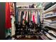 Walk-in closet with ample storage space for clothing and shoes at 5292 Kernwood Ct, Palm Harbor, FL 34685