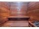 Relaxing sauna with wooden interior and seating at 5940 Pelican Bay S Plz # Ph E, Gulfport, FL 33707