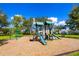 Community playground with slides and climbing frame at 7309 Night Heron Dr, Land O Lakes, FL 34637