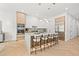 Modern kitchen featuring a marble island, stainless steel appliances, and custom cabinets at 910 W West St, Tampa, FL 33602