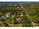 Aerial view of the property showcasing the house and surrounding landscape at 17630 Brown Rd, Odessa, FL 33556