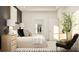 Serene bedroom featuring a neutral color palette, bedside tables, and natural light at 18190 Serene Lake Loop, Lutz, FL 33548