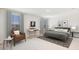 Spacious bedroom featuring plush carpeting, a writing desk, and ample natural light from large windows at 2955 Rock Sound St, Bradenton, FL 34208