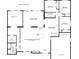 Detailed floor plan highlighting the layout of the house, including bedroom and kitchen dimensions at 3934 Doral Dr, Tampa, FL 33634