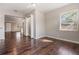 Open-concept living room featuring hardwood floors and neutral paint at 5020 16Th N Ave, St Petersburg, FL 33710