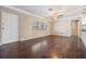 Spacious living room featuring hardwood floors and natural light at 5020 16Th N Ave, St Petersburg, FL 33710