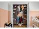 bedroom closet offering ample storage with shelving and hanging space at 10562 99Th St, Largo, FL 33773