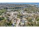 An aerial view of a neighborhood showing the location of a single Gathering home with bay views at 1211 Carolyn Ln, Clearwater, FL 33755