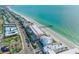 Aerial view of Royal Orleans condos complex near the Gulf of Mexico beaches and pier at 16333 Gulf Blvd # 105, St Petersburg, FL 33708