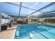 Relaxing backyard pool and spa with a privacy fence at 1672 Cambridge Dr, Clearwater, FL 33756